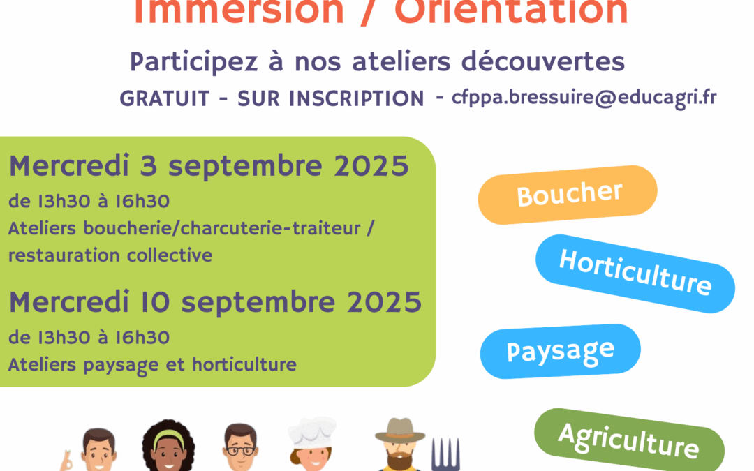 Les mercredis Immersion/Orientation
